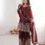 Maroon color fendy satin silk embroidery work party wear salwar suit