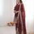 Maroon color fendy satin silk embroidery work party wear salwar suit