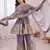 Lavender color fendy satin silk embroidery work party wear salwar suit