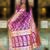 Pink embroidered saree