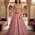 Light Pink Embroidered satin Lehenga