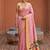 Baby pink faux banarasi silk saree with paithani rich weaved pallu and blouse