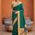 Rama faux banarasi silk saree with paithani rich weaved pallu and blouse