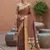 Cofee faux banarasi silk saree with paithani rich weaved pallu and blouse