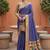 Purple faux banarasi silk saree with paithani rich weaved pallu and blouse