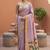 Lavender faux banarasi silk saree with paithani rich weaved pallu and blouse