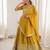 Mustard Color Thread With Sequnce Work Simmer Silk Lehenga Choli Set