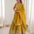 Mustard Color Thread With Sequnce Work Simmer Silk Lehenga Choli Set