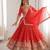 Orange Color Thread With Sequnce Work Simmer Silk Lehenga Choli Set