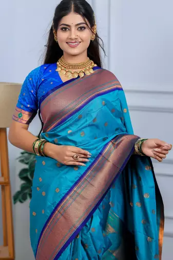 sea green art silk woven art-silk-sarees