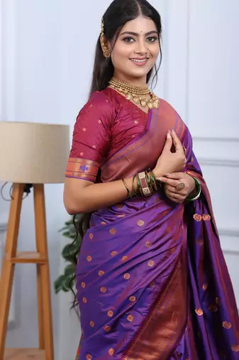wine art silk woven art-silk-sarees