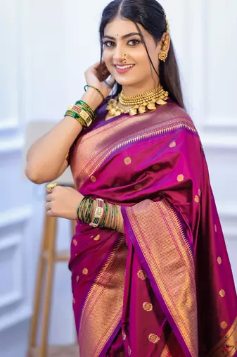 rani pink art silk woven art-silk-sarees