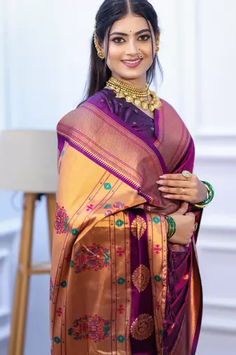 rani pink art silk woven art-silk-sarees