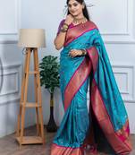 sea green art silk woven art-silk-sarees