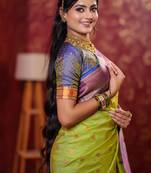 parrot green art silk woven art-silk-sarees