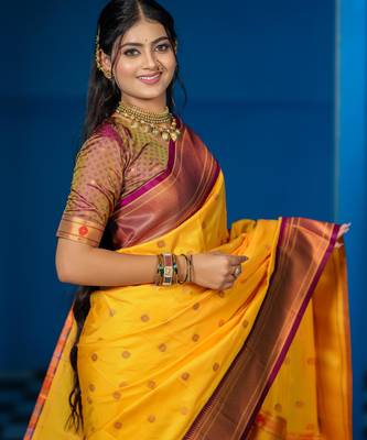 yellow art silk woven art-silk-sarees 3