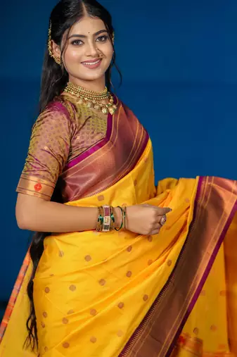 yellow art silk woven art-silk-sarees
