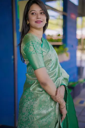 light green art silk woven art-silk-sarees