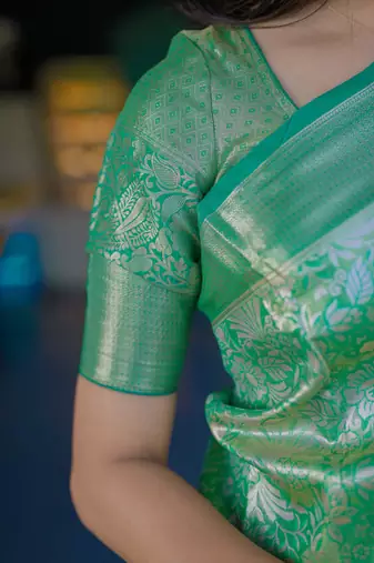 light green art silk woven art-silk-sarees