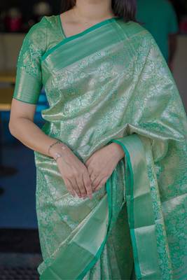 light green art silk woven art-silk-sarees 5