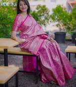 pink art silk woven art-silk-sarees