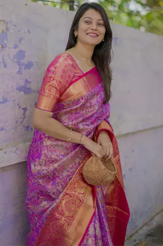 purple art silk woven art-silk-sarees