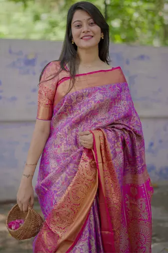 purple art silk woven art-silk-sarees