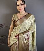 mehendi art silk woven art-silk-sarees