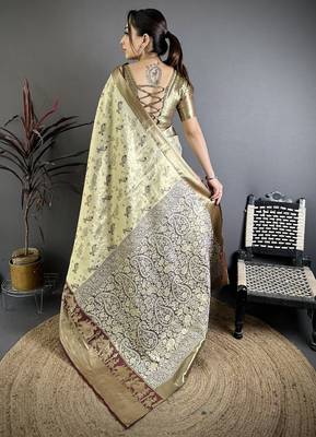 mehendi art silk woven art-silk-sarees 4