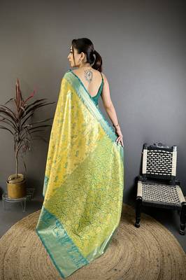yellow art silk woven art-silk-sarees 4