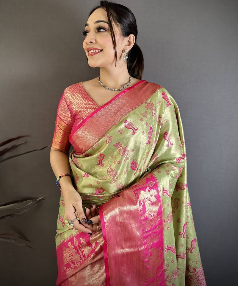 light golden art silk woven art-silk-sarees
