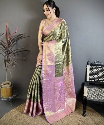 green art silk woven art-silk-sarees 3