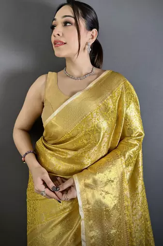 yellow art silk woven art-silk-sarees
