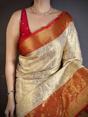 light golden art silk woven art-silk-sarees 5