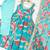 Teal floral printed suit set