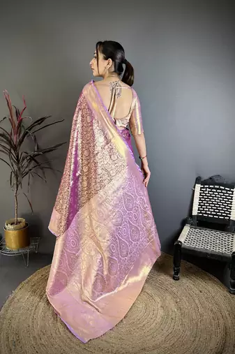 purple art silk woven art-silk-sarees