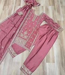 Pink festive suit set