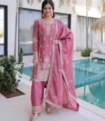 Pink festive suit set