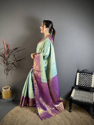 sky blue art silk woven art-silk-sarees 2