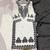 Black and white embroidered kurta set