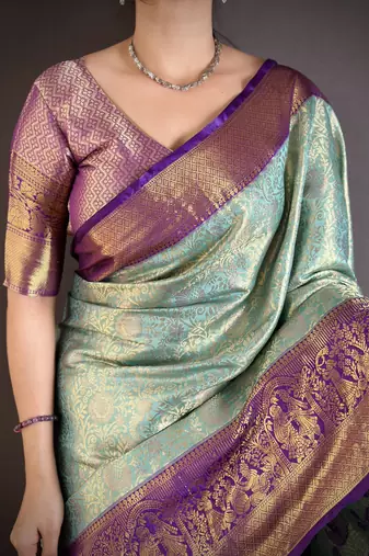 sky blue art silk woven art-silk-sarees