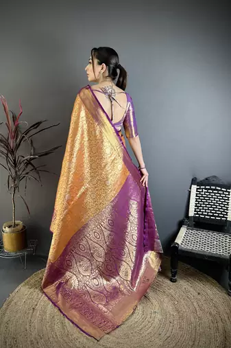 mustard art silk woven art-silk-sarees