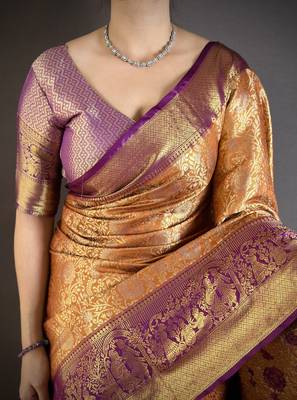 mustard art silk woven art-silk-sarees 5