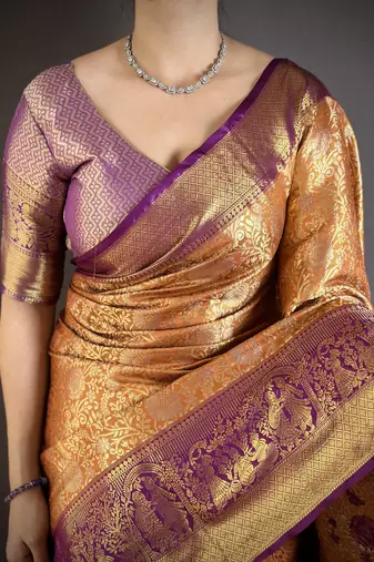 mustard art silk woven art-silk-sarees