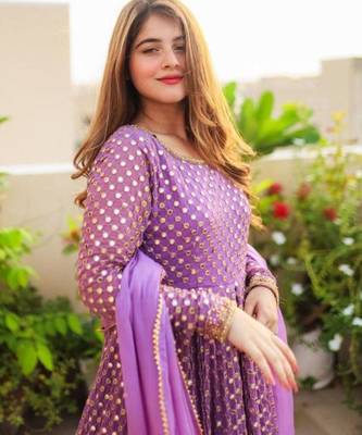 Purple embroidered suit set 3