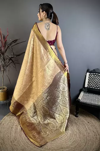 peach art silk woven art-silk-sarees