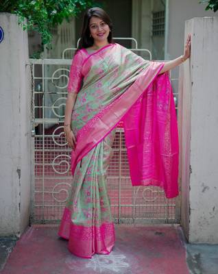 green art silk woven art-silk-sarees 3