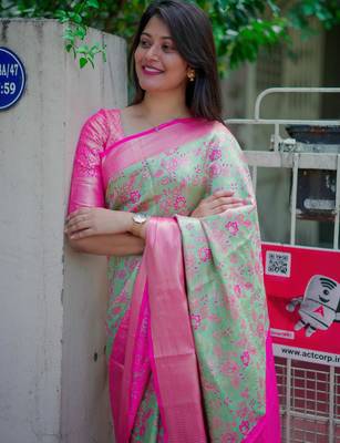 green art silk woven art-silk-sarees 4