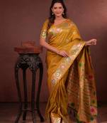 yellow art silk woven art-silk-sarees
