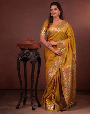yellow art silk woven art-silk-sarees 2